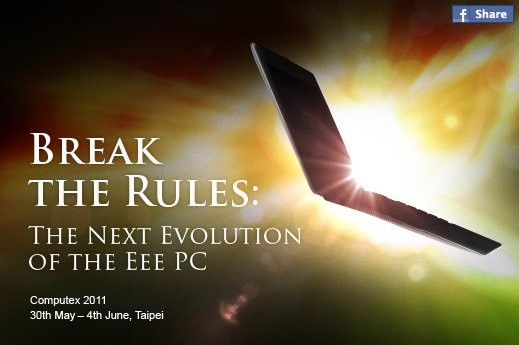 Prior to the announcement of a thin netbook ASUS Eee PC has less than a week Prior to the announcement of a thin netbook ASUS Eee PC has less than a week